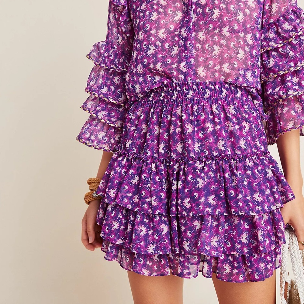 Misa Los Angeles Marina Ruffle Skirt